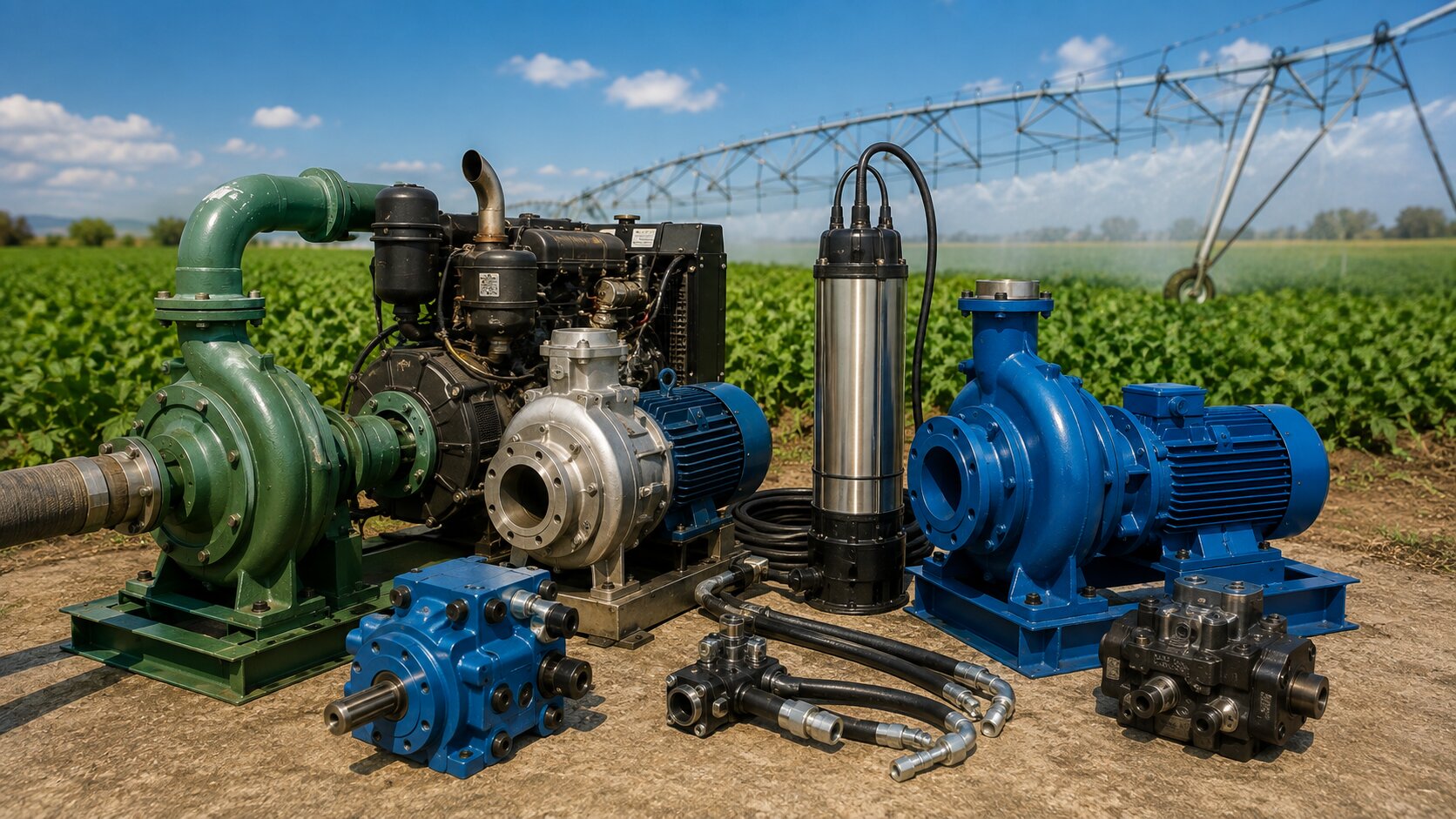 Pompes agricoles et hydrauliques utilisées en irrigation
