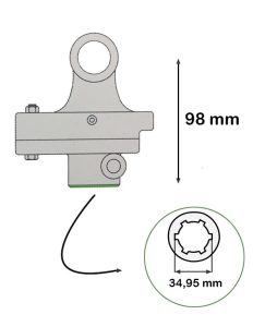 LIMITEUR À BOULON DE RUPTURE Croisillon 22×54,8