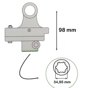 LIMITEUR À BOULON DE RUPTURE Croisillon 22×54,8