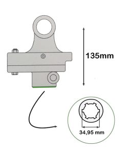 LIMITEUR À BOULON DE RUPTURE  Croisillon 30x80
