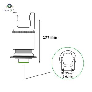 Roue libre Croisillon 32x76